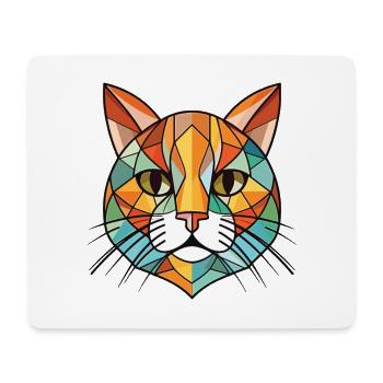Schottische gerade Katze bunte Aquarell-Karikatur - Mousepad (Querformat) - Weiß - Vorne