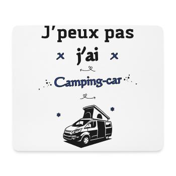 J'peux pas j'ai Camping-car - Tapis de souris (format paysage) - blanc - Devant