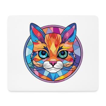 Bambino Cat Breed Illustration aquarelle colorée - Tapis de souris (format paysage) - blanc - Devant