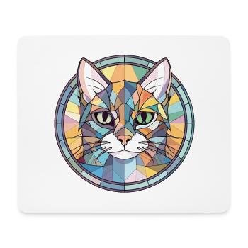 Minskin Cat Breed Illustration aquarelle colorée - Tapis de souris (format paysage) - blanc - Devant