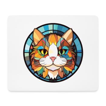 Munchkin-Katze bunte Aquarell-Haustier-Illustration - Mousepad (Querformat) - Weiß - Vorne
