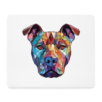 American Pitbull Terrier Dog Breed Watercolor - Mouse Pad (horizontal) - white - Front