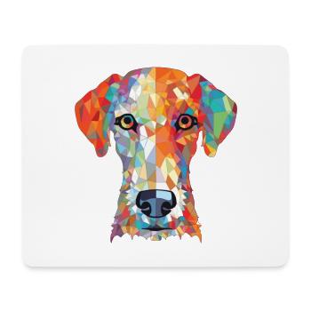 Bedlington Terrier Dog Breed Colorful Watercolor - Mouse Pad (horizontal) - white - Front