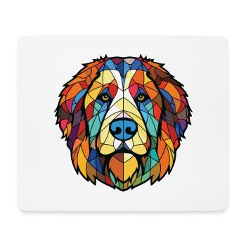 Caucasian Ovcharka Dog Breed Colorful Watercolor - Mouse Pad (horizontal) - white - Front