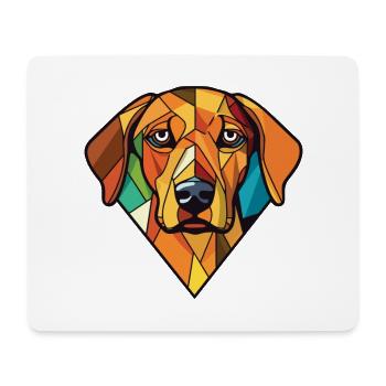 Braque Du Bourbonnais Dog Breed Watercolor Glass - Mouse Pad (horizontal) - white - Front