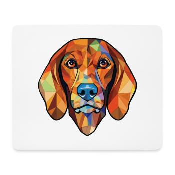 Bosnischer rauer Jagdhund Hunderasse Aquarell - Mousepad (Querformat) - Weiß - Vorne