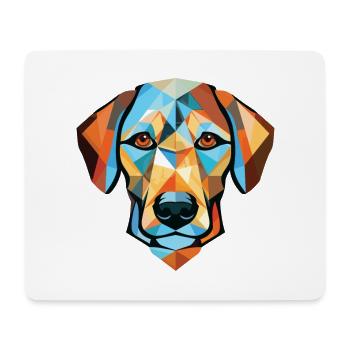Braque Francais Dog Breed Watercolor Illustration - Mouse Pad (horizontal) - white - Front