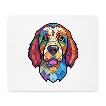 Cao De Castro Laboreiro Dog Breed Watercolor Glass - Mouse Pad (horizontal) - white - Front