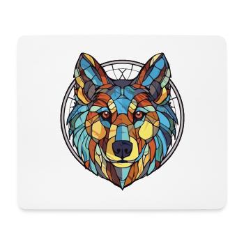 Cao De Castro Laboreiro Wolf Dog Breed Watercolor - Mouse Pad (horizontal) - white - Front