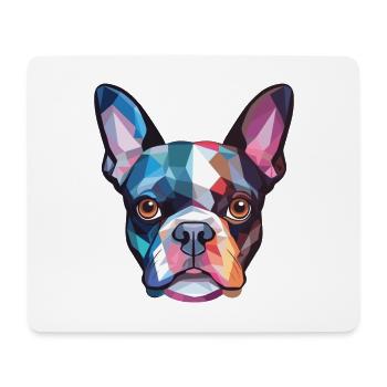 Boston Terrier Hunderasse Aquarell Illustration - Mousepad (Querformat) - Weiß - Vorne