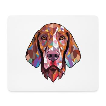 Bracco Italiano race chien aquarelle illustration - Tapis de souris (format paysage) - blanc - Devant