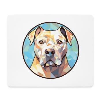 Französischer weißer und orangefarbener Hund Rasse Aquarell - Mousepad (Querformat) - Weiß - Vorne