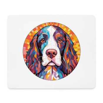Gascons Saintongeois Dog Breed Colorful Watercolor - Mouse Pad (horizontal) - white - Front