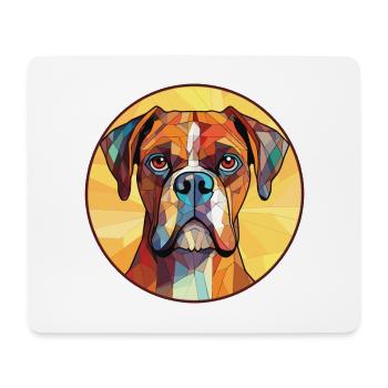 Boxer-Hundsrasse Bunte Aquarell-Illustration - Mousepad (Querformat) - Weiß - Vorne