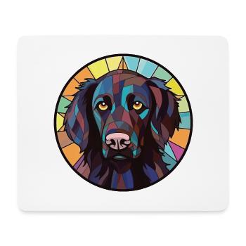 German Longhaired Pointer Dog Breed Watercolor - Mouse Pad (horizontal) - white - Front