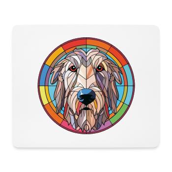 Irish Wolfhound Dog Breed Watercolor Illustration - Mouse Pad (horizontal) - white - Front