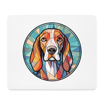 Treeing Walker Coonhound Dog Breed Watercolor - Mouse Pad (horizontal) - white - Front