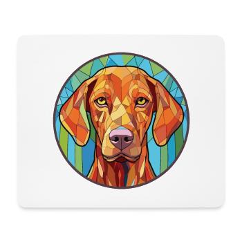 Vizsla Dog Breed Colorful Watercolor Illustration - Mouse Pad (horizontal) - white - Front
