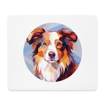 Miniature American Shepherd Dog Breed Watercolor - Mouse Pad (horizontal) - white - Front