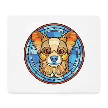 Russian Toy Dog Breed Watercolor Illustration - Mouse Pad (horizontal) - white - Front