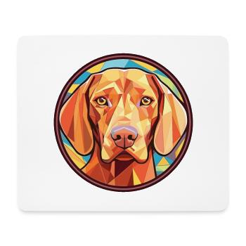 Wirehaired Vizsla Dog Breed Colorful Watercolor - Mouse Pad (horizontal) - white - Front