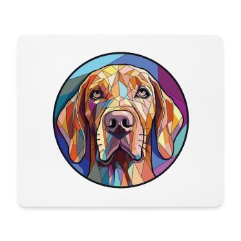 Braco Italiano race de chien aquarelle Illustration - Tapis de souris (format paysage) - blanc - Devant