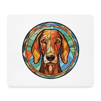 Andalusian Hound Dog Breed Watercolor Illustration - Mouse Pad (horizontal) - white - Front