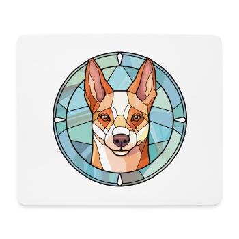 Carolina Dog Breed aquarelle Illustration sur verre - Tapis de souris (format paysage) - blanc - Devant