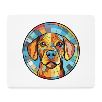 Hamiltonstovare Dog Breed Watercolor Illustration - Mouse Pad (horizontal) - white - Front