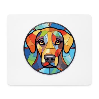 New Zealand Heading Dog Breed Colorful Watercolor - Mouse Pad (horizontal) - white - Front