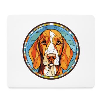 Chien chien chien chien race aquarelle Illustration - Tapis de souris (format paysage) - blanc - Devant