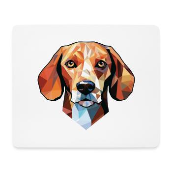 Hund Hund Rasse bunte Aquarell Illustration - Mousepad (Querformat) - Weiß - Vorne