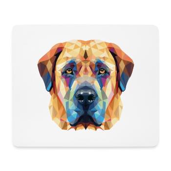 Kangal chien race coloré aquarelle illustration - Tapis de souris (format paysage) - blanc - Devant