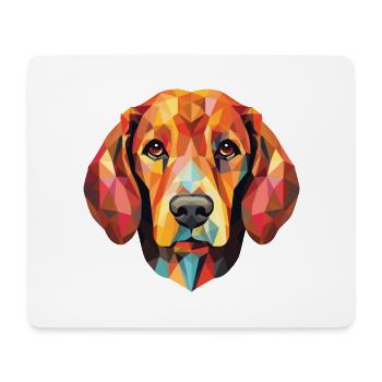 Polish Hunting Dog Breed Watercolor Illustration - Mouse Pad (horizontal) - white - Front