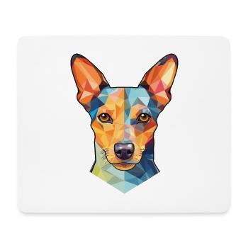 Ratonero Bodeguero Andaluz Hunderasse Aquarell - Mousepad (Querformat) - Weiß - Vorne