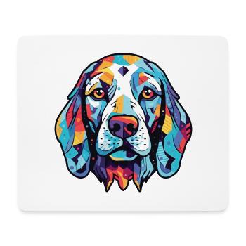 Dalmatinische Hunderasse Aquarellglas-Illustration - Mousepad (Querformat) - Weiß - Vorne