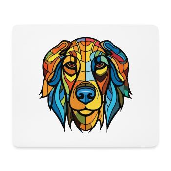 Uruguayen Cimarron chien race aquarelle colorée - Tapis de souris (format paysage) - blanc - Devant