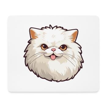 Perserkatze Karikatur Aquarell Illustration - Mousepad (Querformat) - Weiß - Vorne
