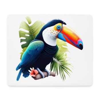 Tukan Naturliebhaber - Mousepad (Querformat) - Weiß - Vorne