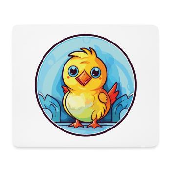 Chick Colorful Watercolor Animal Pet Illustration - Mouse Pad (horizontal) - white - Front