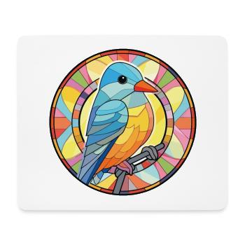 Oiseau Aquarelle Colorée Animal Illustration D’animaux De Compagnie - Tapis de souris (format paysage) - blanc - Devant