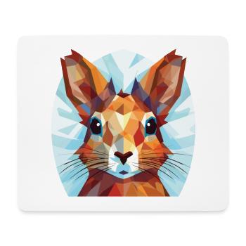 Squirrel Colorful Watercolor Animal Illustration - Mouse Pad (horizontal) - white - Front