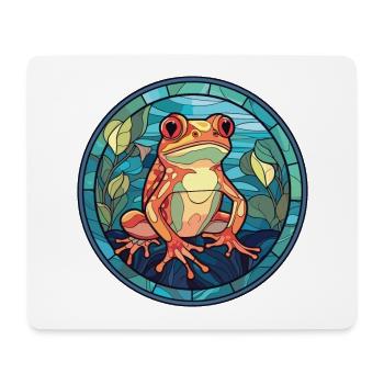 Frosch buntes Aquarell Tier Haustier Illustration - Mousepad (Querformat) - Weiß - Vorne
