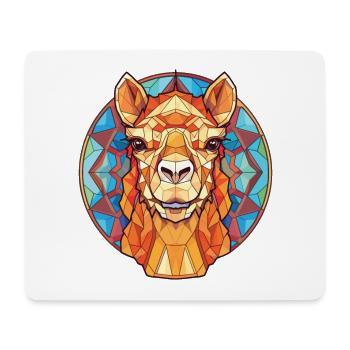 Camel Colorful Watercolor Animal Pet Illustration - Mouse Pad (horizontal) - white - Front