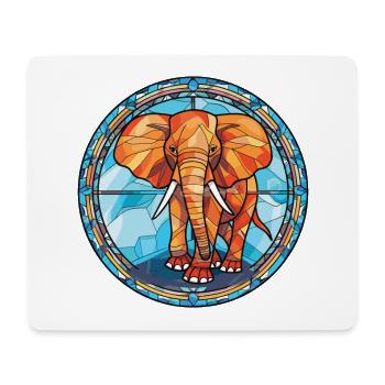 Elephant Colorful Watercolor Animal Illustration - Mouse Pad (horizontal) - white - Front