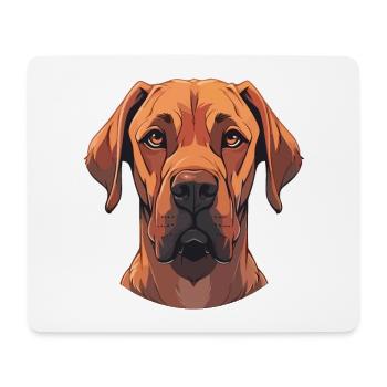 Rhodesian Ridgeback Dog Colorful Watercolor Pet - Mouse Pad (horizontal) - white - Front