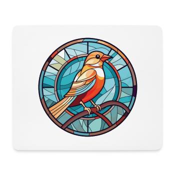 Oiseau Aquarelle Colorée Animal Illustration D’animaux De Compagnie - Tapis de souris (format paysage) - blanc - Devant