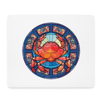 Crab Colorful Watercolor Animal Pet Illustration - Mouse Pad (horizontal) - white - Front
