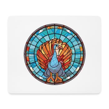 Illustration animale aquarelle colorée Gobbler - Tapis de souris (format paysage) - blanc - Devant