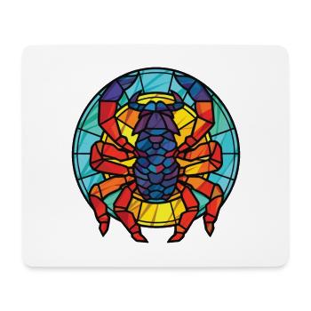 Scorpion Colorful Watercolor Animal Illustration - Mouse Pad (horizontal) - white - Front
